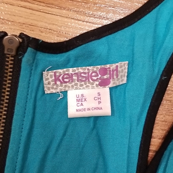 Kensie Tank Teal Tartan Summer Dress - Picture 6 of 8